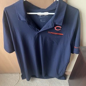Men’s Nike on field dry fit Chicago bears polo